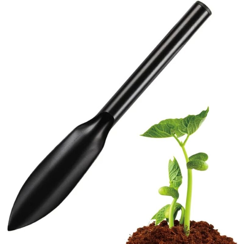 foto del prodotto aiperq pala da giardino con impugnatura in gomma morbida antiscivolo per piantare, diserbare, trasportare, livellare, scavare e piantare 32 cm x