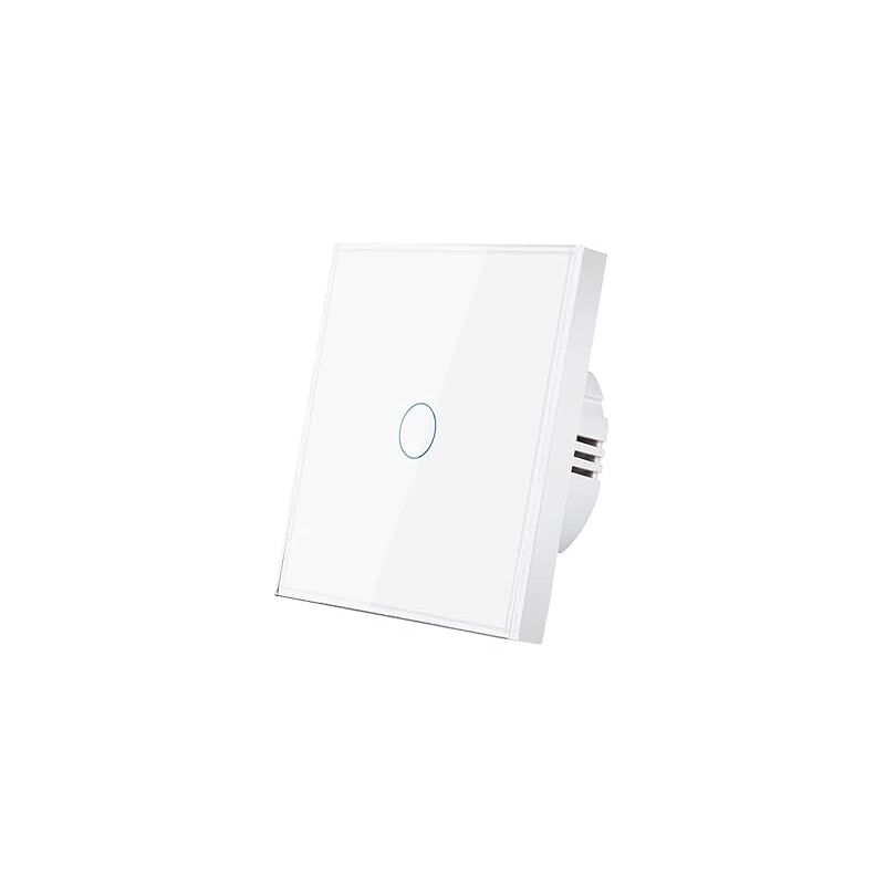 foto del prodotto aiperq pannello da parete in vetro temperato con interruttore touch, indicatore led, sensore, pulsante elettrico 220 v
