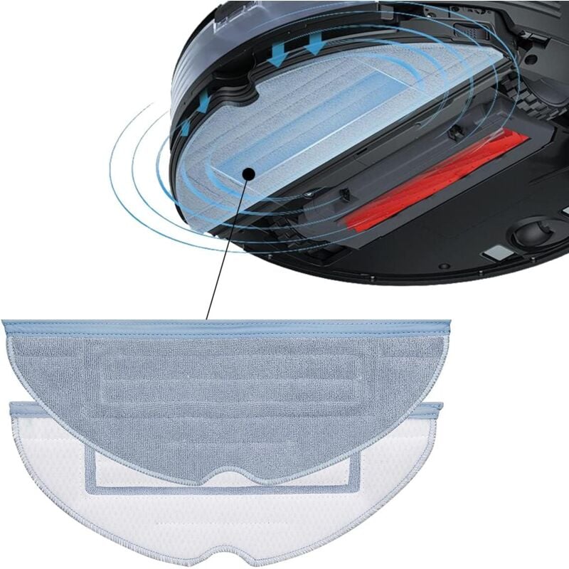 foto del prodotto aiperq panni per la pulizia per roborock s7 s7 plus s7 s7 maxv s8 s8 plus s8 pro ultra t7s t7s plus robot aspirapolvere