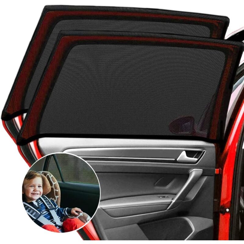 foto del prodotto aiperq parasole per auto, 2 pezzi, calzini parasole, proteggono il sedile posteriore dell auto dai dannosi raggi uv, universale per parasole per