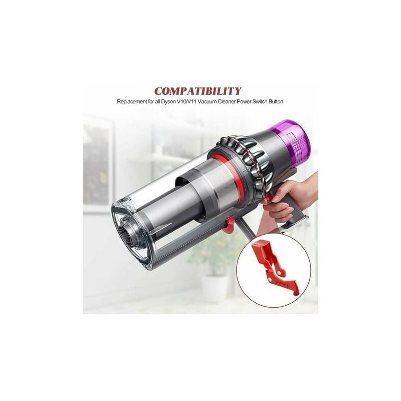 foto del prodotto aiperq parti interruttore a grilletto per impieghi gravosi per aspirapolvere dyson v10 v11 interruttore a grilletto di alimentazione