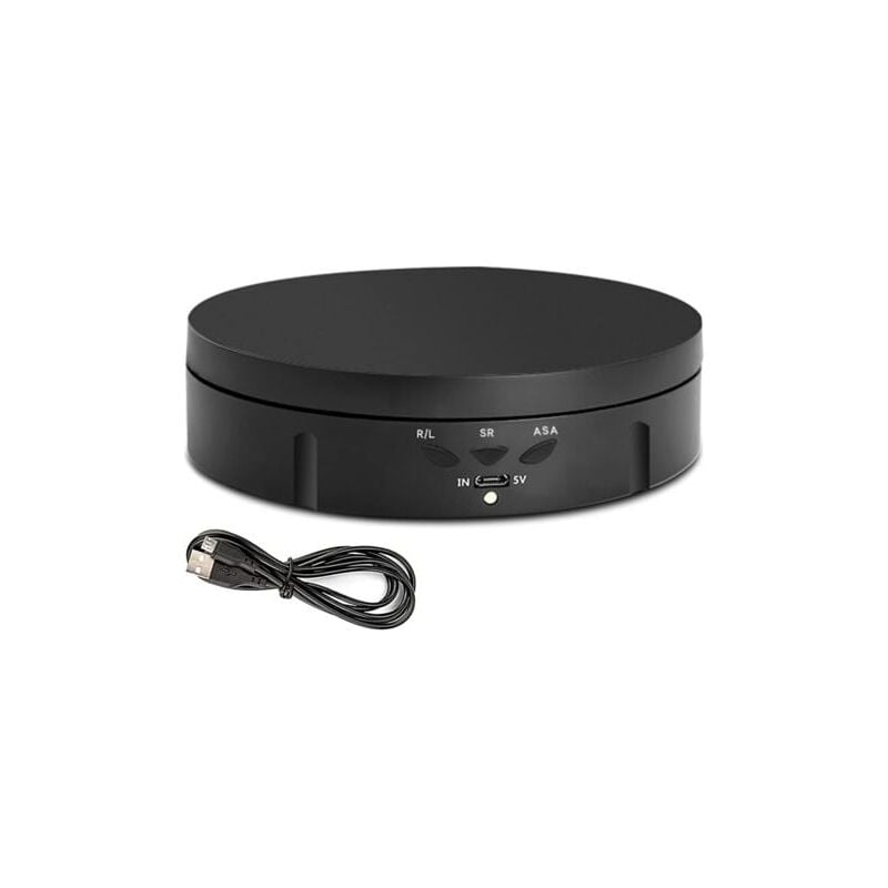 foto del prodotto aiperq piatto girevole elettrico tavolo girevole elettrico intelligente da 146 mm con 3 velocit e angolo regolabile, utilizzato per esposizione di