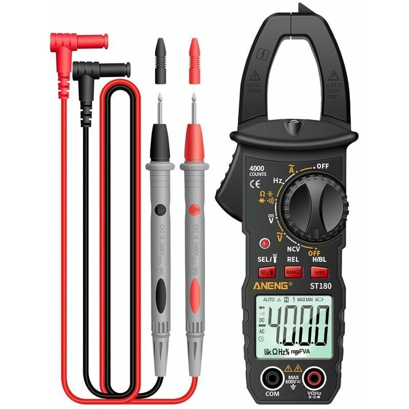 foto del prodotto aiperq pinza amperometrica pinza amperometrica multifunzione con regolazione automatica della portata e protezione da sovraccarico a gamma