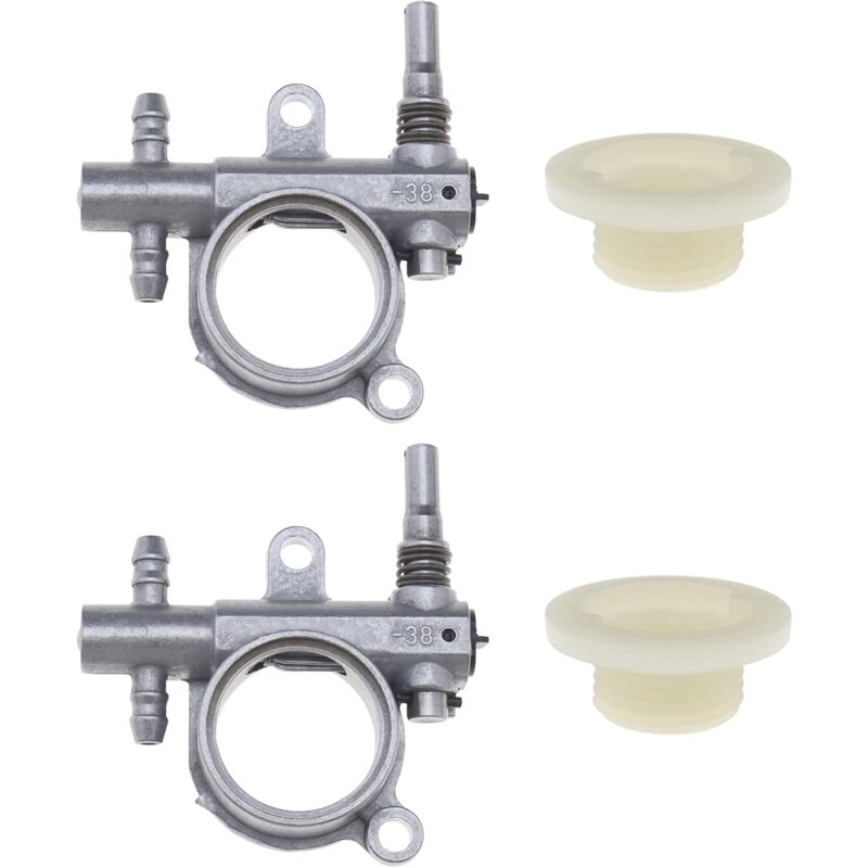 foto del prodotto aiperq pompa olio per motosega con ingranaggio a vite senza fine, confezione da 2, compatibile con parti di ricambio per motosega 25cc 38cc