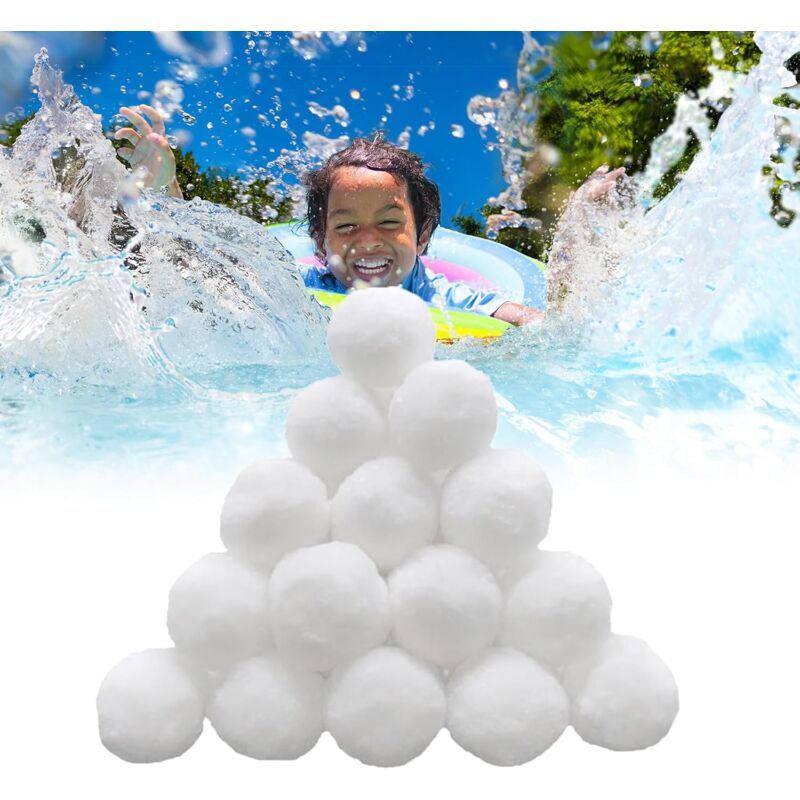 foto del prodotto aiperq pool cleaner palline filtranti per piscina e filtro a sabbia, 300 g