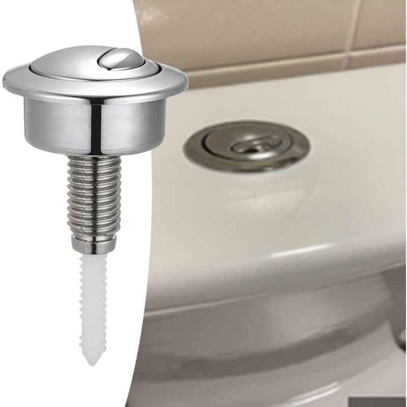 foto del prodotto aiperq pulsante di scarico wc, pulsante di scarico, diametro filettatura, pulsante di scarico a doppia pressione per siamp optima 49, twyford