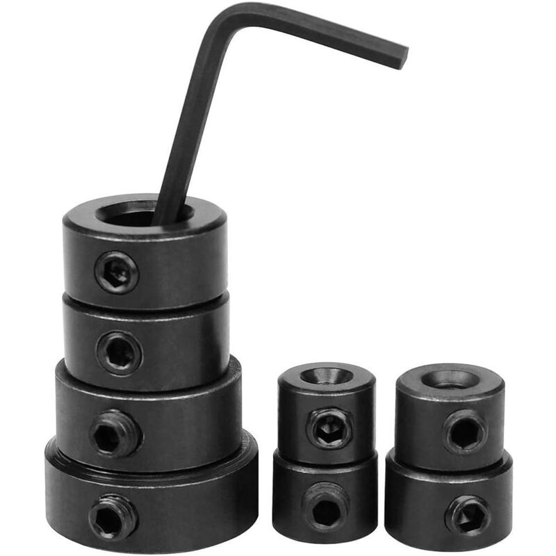 foto del prodotto aiperq punta per trapano anulare arresto di profondit sottosquadro, posizionatore per lavorazione del legno, con chiave esagonale, 3 16 mm
