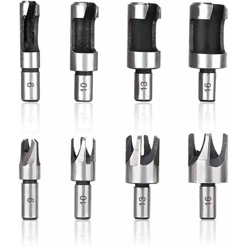 foto del prodotto aiperq punte per trapano per legno, punte per trapano per legno da 6 mm 10 mm 13 mm 16 mm, punte per trapano per legno in acciaio al carbonio per