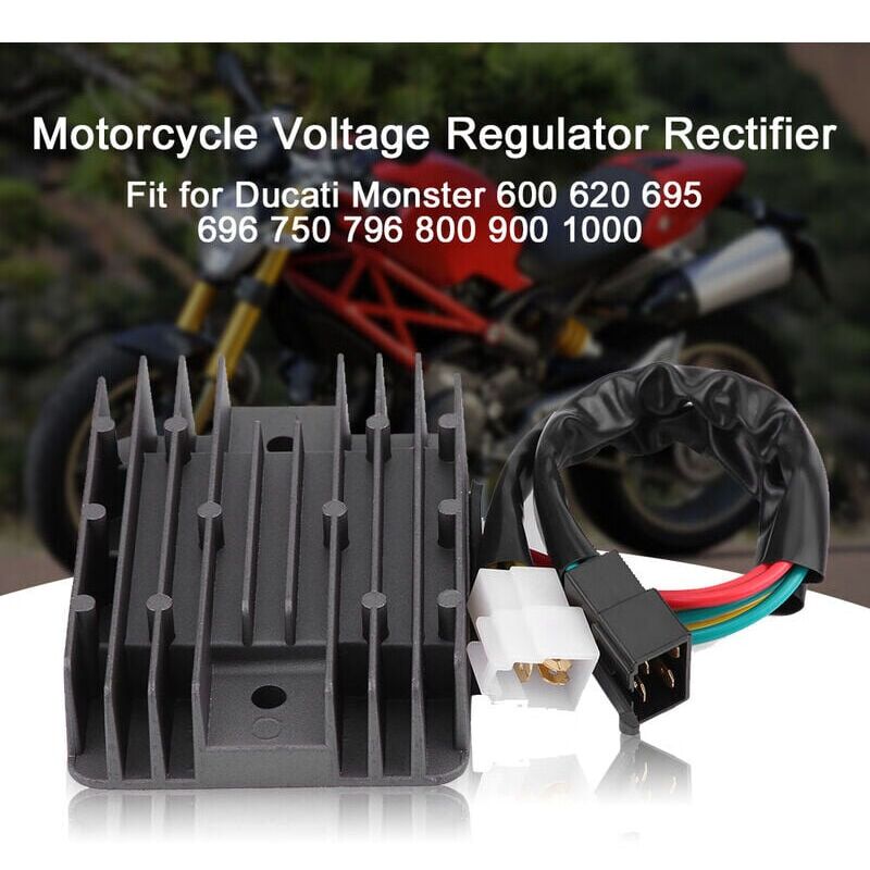 foto del prodotto aiperq regolatore di tensione per motocicletta, raddrizzatore per ducati monster 600 620 695 696 750 796 800 900 1000