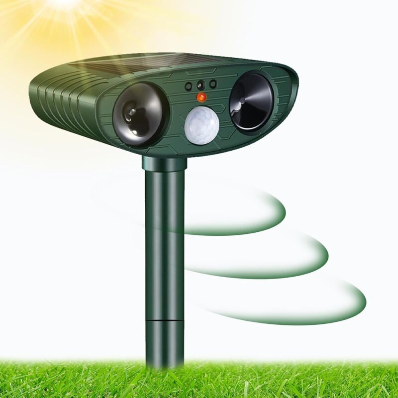 foto del prodotto aiperq repellente per gatti a ultrasuoni, repellente per gatti da esterno, repellente solare per gatti, repellente a ultrasuoni con rilevatore di