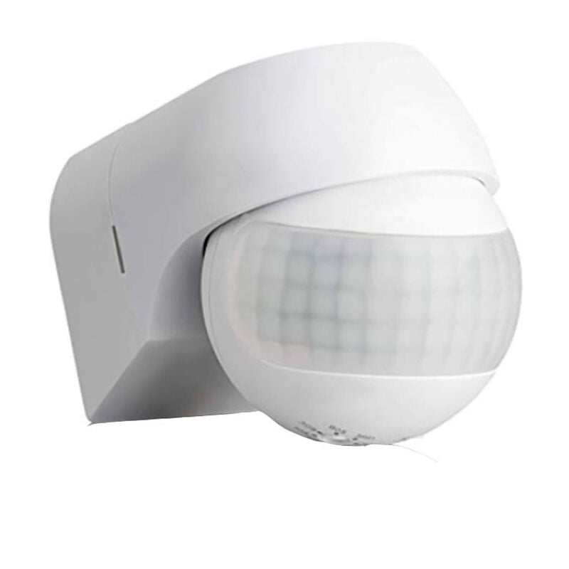 foto del prodotto aiperq rilevatore di movimento a infrarossi 1x per uso interno ed esterno portata fino a 12 m a 180 ruotabile inclinabile protezione ip44 contro