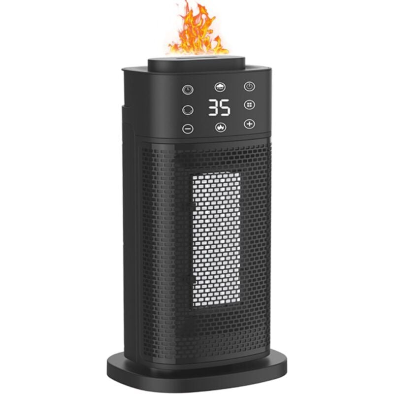 foto del prodotto aiperq - riscaldatore portatile da 2000 w, radiatore elettrico in ceramica eco, riscaldatore elettrico ptc, oscillazione 70 , timer 12 ore,