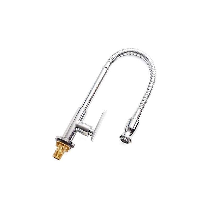 foto del prodotto aiperq rubinetto flessibile per lavello da cucina rubinetto per lavabo con maniglia singola rubinetto per lavabo rubinetto per lavabo finitura