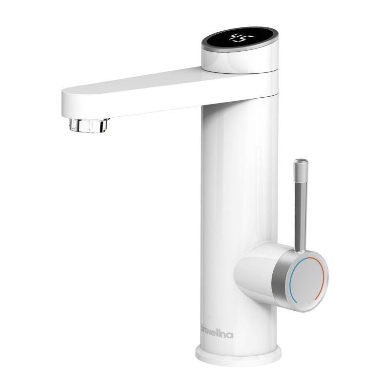 foto del prodotto aiperq rubinetto per bagno con scaldabagno istantaneo, rubinetto per bagno con display digitale a led, rubinetto per lavabo girevole a 120 ,