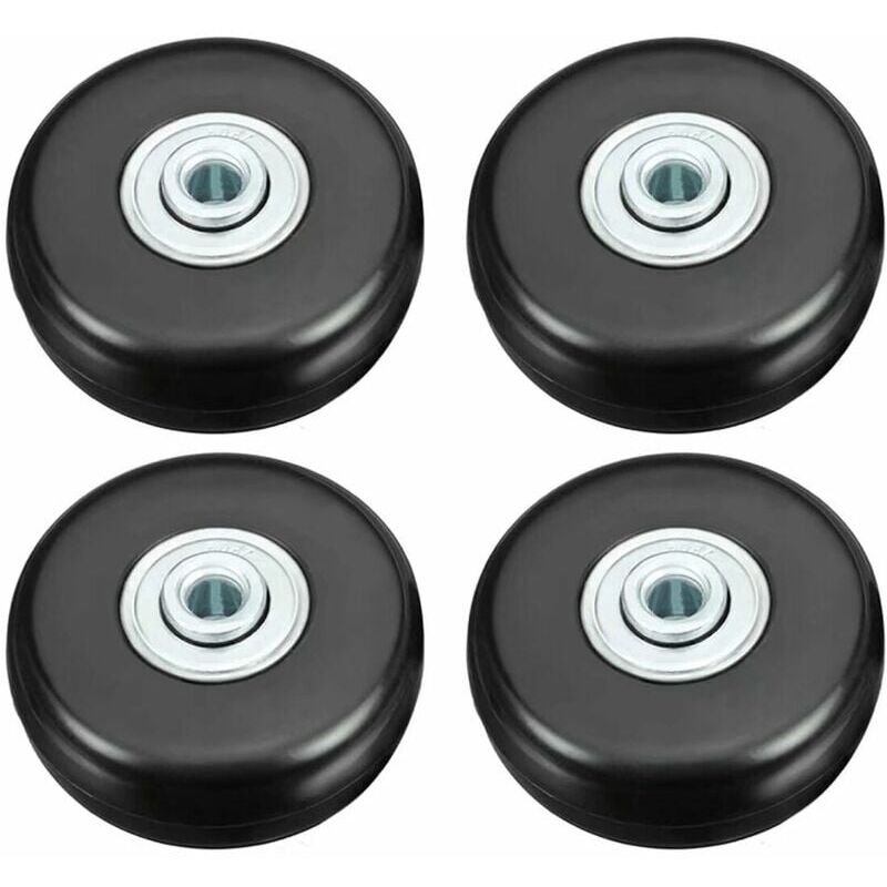 foto del prodotto aiperq ruote per valigie, ruote per riparazione valigie per bagagli, resistenti, da 50 mm, in gomma, universali, girevoli, di ricambio, per