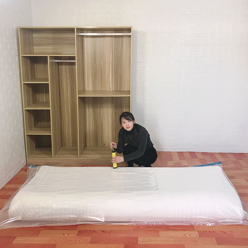 foto del prodotto aiperq sacchi sottovuoto per materassi per traslochi sacchi per riporre materassi sacchi sottovuoto salvaspazio per materassi in lattice spugna