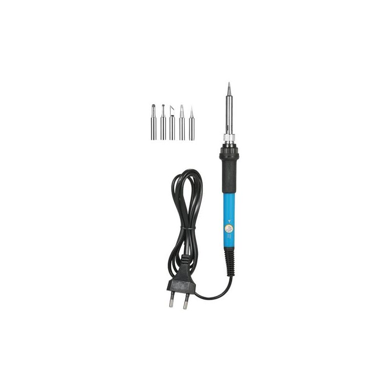 foto del prodotto aiperq saldatore 60w a temperatura regolabile 5 piccole punte per saldatore, standard europeo 220v