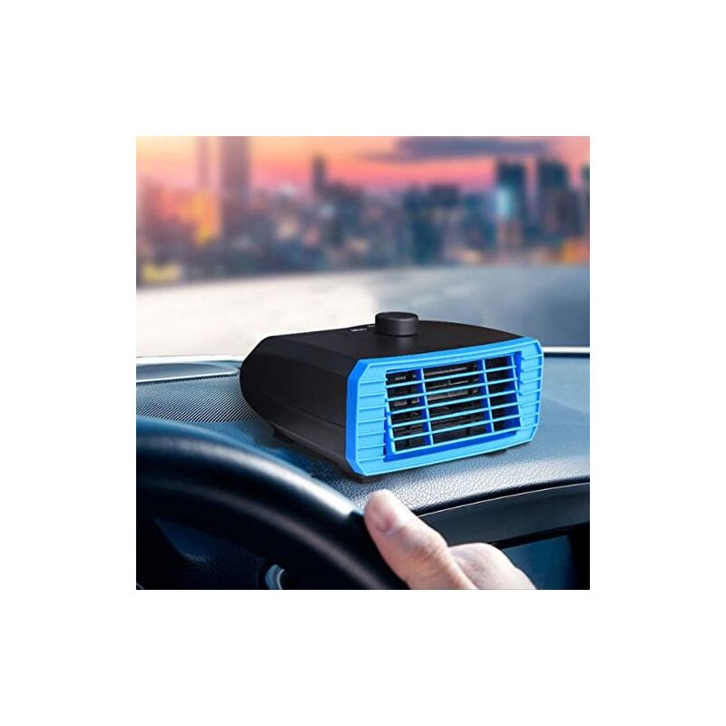 foto del prodotto aiperq sbrinatore per riscaldatore per auto portatile da 120 w. sbrinatore per finestre per riscaldatore per auto da 12 v, blu