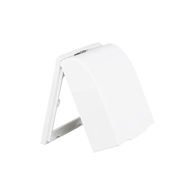 foto del prodotto aiperq scatola impermeabile in plastica per interruttore a parete, campanello, coperchio a ribalta per la casa bianco 