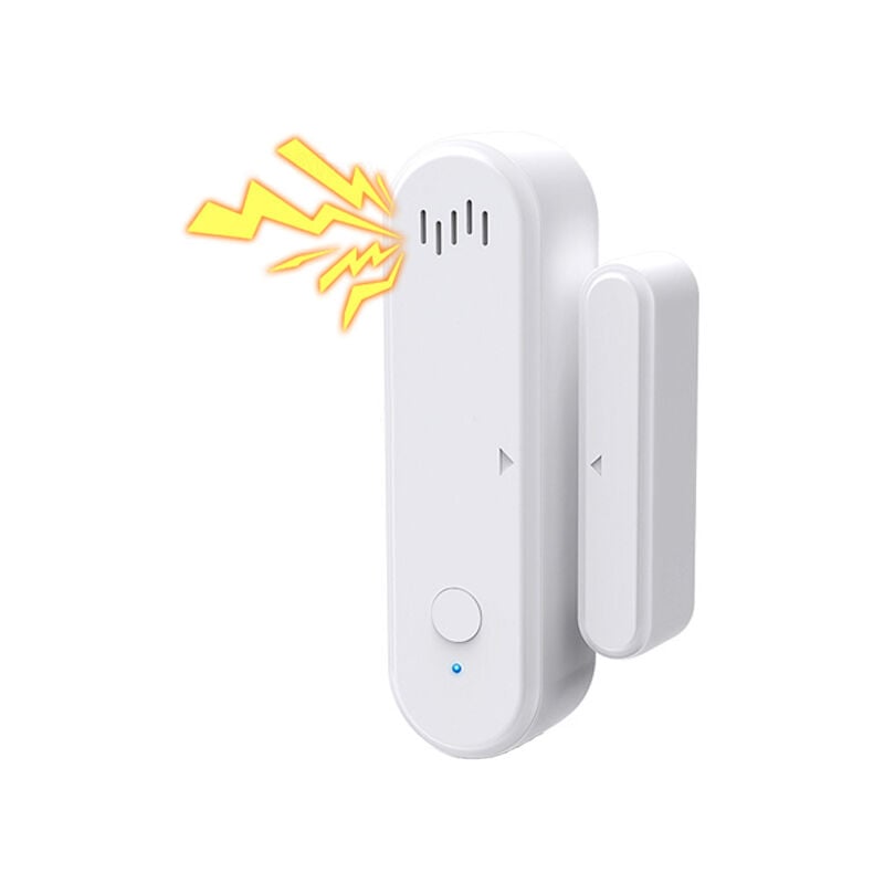 foto del prodotto aiperq sensore porta intelligente sensore wi fi per porte e finestre, design wireless, avviso immediato, sensore di contatto porta aperta per