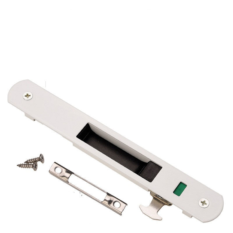 foto del prodotto aiperq serratura per porta scorrevole ferramenta per porte scorrevoli in acciaio inossidabile per uso domestico bianco 