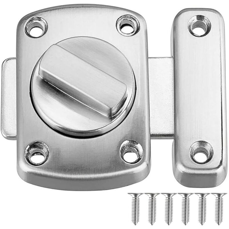foto del prodotto aiperq serratura porta bagno serratura finestra mobile basculante serratura di sicurezza e serratura wc acciaio inox spazzolato serratura nera