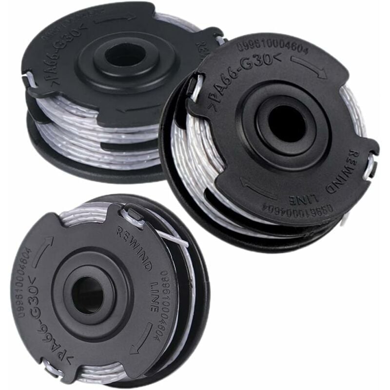 foto del prodotto aiperq set 3 bobine per decespugliatore bosch art 24 27 30 30 36 li 18 m 1,65 mm