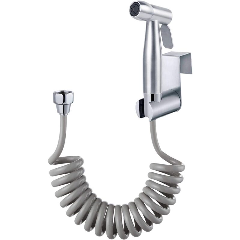 foto del prodotto aiperq set bidet per wc di alta qualit con gancio per serbatoio dell acqua e tubo flessibile per doccia telescopico in abs da 59 pollici per