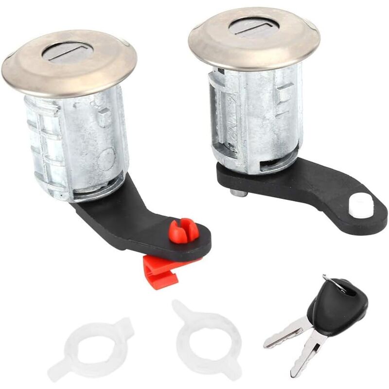 foto del prodotto aiperq set cilindro serratura porta sinistra destra con 2 chiavi 7701470944 adatto per renault master 1998 2016