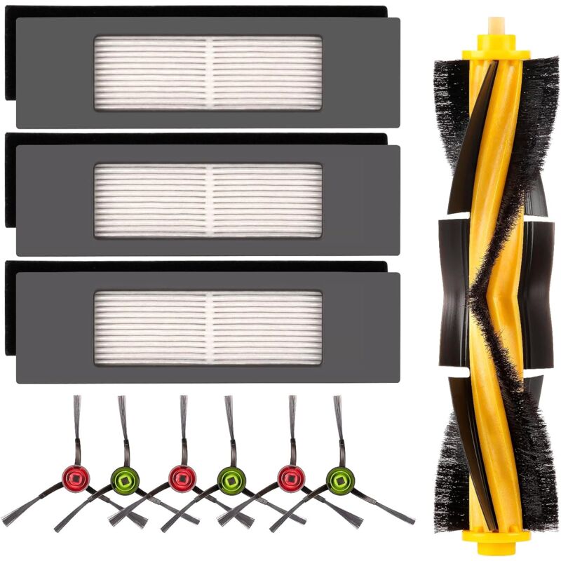foto del prodotto aiperq set di 10 pezzi di ricambio per robot aspirapolvere ecovacs deebot ozmo 920 950 t8 aivi max t9 t5 n5 n7 n8 n8 pro plus dx55 dx93 dj65