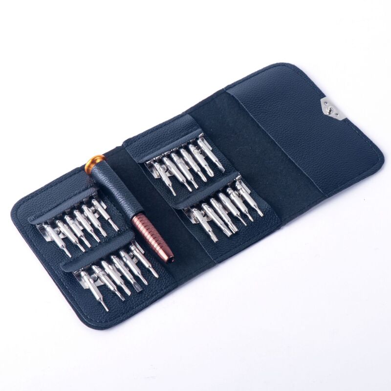 foto del prodotto aiperq set di cacciaviti di precisione 25 in 1, kit di cacciaviti per riparazione di iphone, laptop, orologi, gioielli, giocattoli, occhiali ecc.