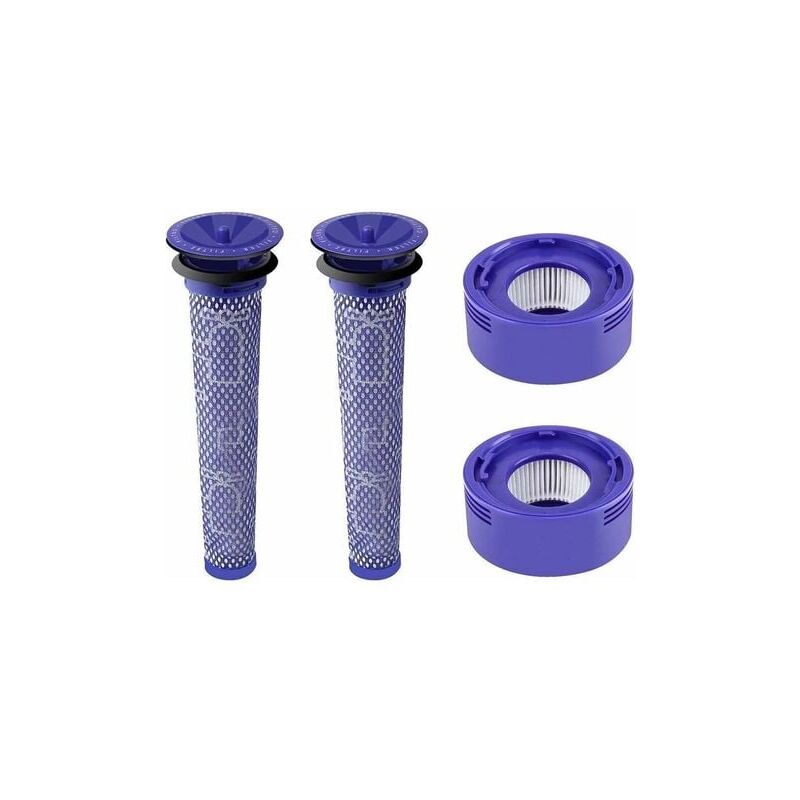 foto del prodotto aiperq set di filtri da 4 pezzi con 2 filtri post motore per dyson v7 v8 e 2 filtri pre motore per dyson v6 v8 v7 dc58 dc59 accessori per