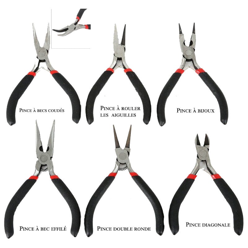 foto del prodotto aiperq set di sei tronchesi, tronchesi laterali per lavori artigianali, tronchesi per la creazione di gioielli, tronchesi per fiori, utensili per