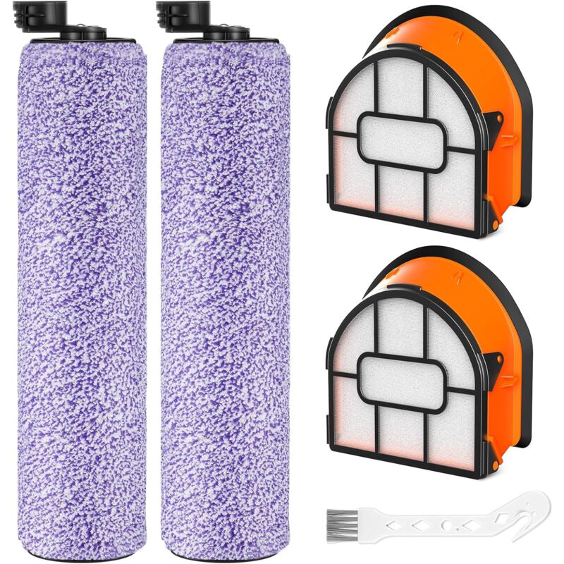 foto del prodotto aiperq set di spazzole e filtri di ricambio compatibili con gli aspirapolvere shark hydrovac wd101, wd201, wd100, wd200, aw201, wd200c, wd201c e