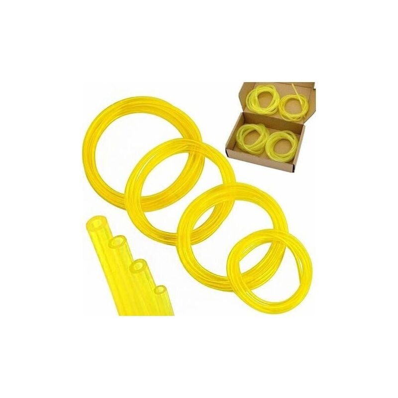 foto del prodotto aiperq set di tubi carburante 4 pezzi, tubo carburante, tubo carburante da 1,5 metri per soffiatore, decespugliatore, motosega, decespugliatore,