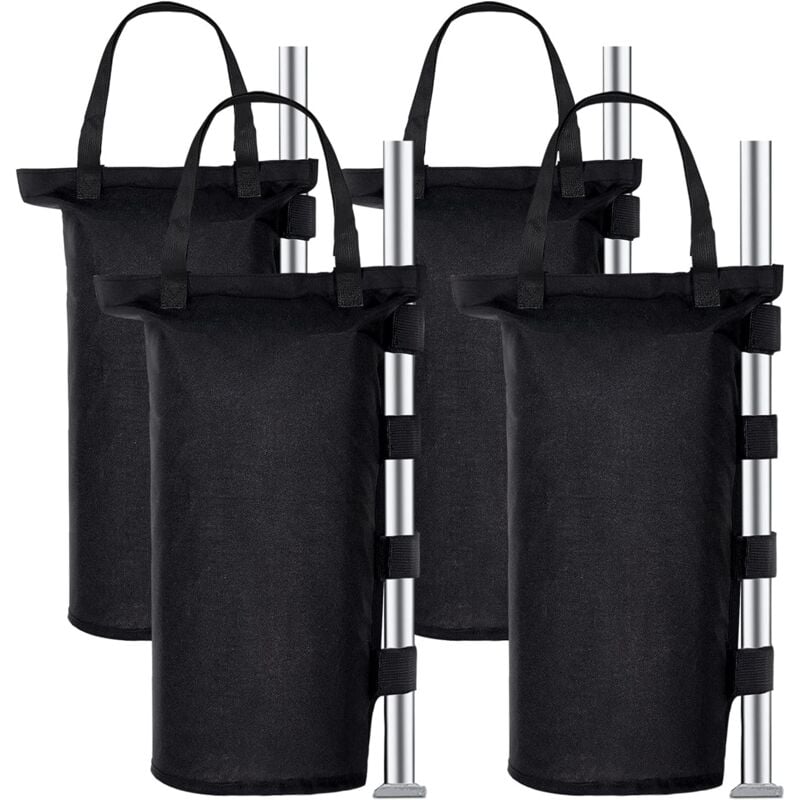 foto del prodotto aiperq set pesi per gazebo industriali 1680d, 4 pesi per gazebo, rivestimento in pvc, sacco di sabbia per tenda pop up, tettoia, parasole un tubo 