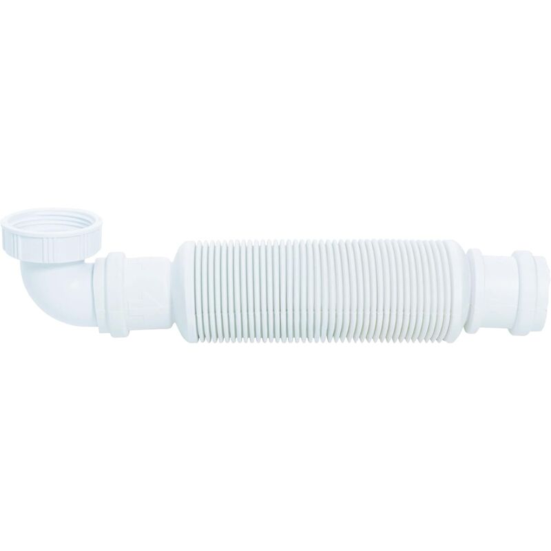 foto del prodotto aiperq sifone per lavabo salvaspazio in polipropilene d32, bianco, tubo di scarico 39,2 mm, pluviale antiriflesso 1,25 pollici