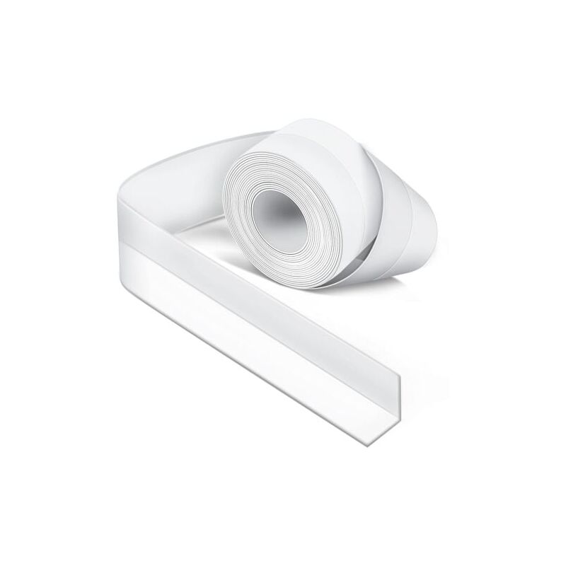 foto del prodotto aiperq sigillante per bagno in silicone bianco guarnizione per vasca da bagno, nastro sigillante, antimuffa e impermeabile, nastro adesivo morbido