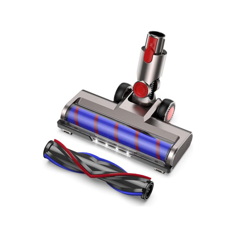 foto del prodotto aiperq spazzola compatibile con aspirapolvere dyson v7 v8 v10 v11 v15, spazzola dyson flessibile e girevole a 180 con 4 luci led anteriori e 2