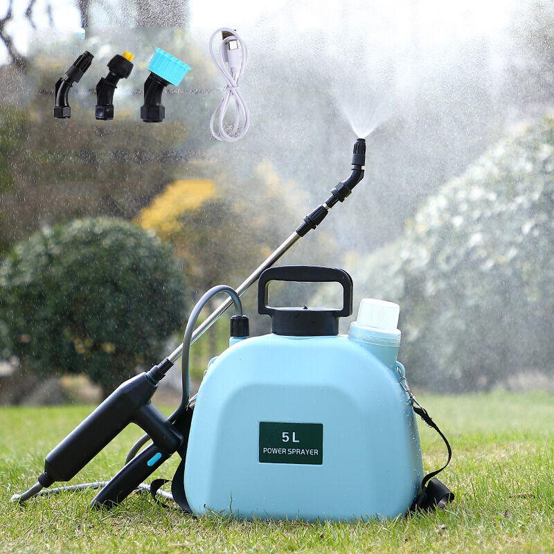 foto del prodotto aiperq spruzzatore da giardino a batteria da 2 galloni, spruzzatore elettrico a zaino con 3 ugelli nebulizzatori e impugnatura ricaricabile tramite