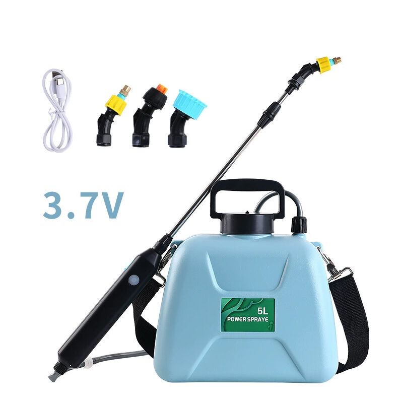 foto del prodotto aiperq spruzzatore elettrico da giardino con 3 ugelli regolabili, ricarica usb, spruzzatore per la protezione delle piante per giardino, diserbo e