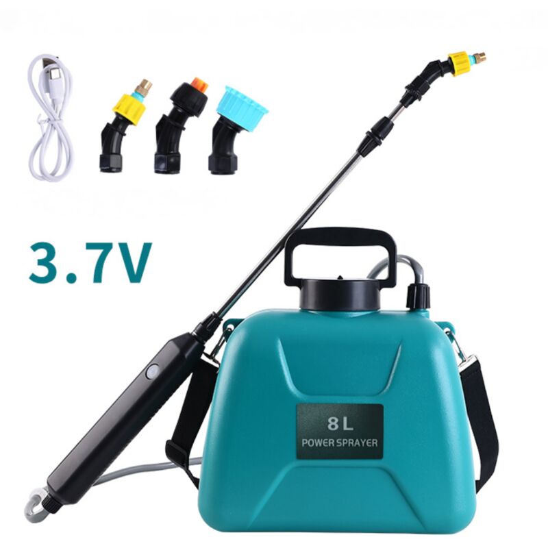 foto del prodotto aiperq spruzzatori elettrici per giardino spruzzatore a pressione da 8 litri con 3 ugelli regolabili autopump con spruzzatore per piante retrattile