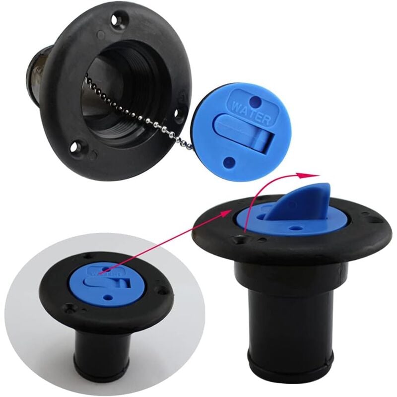 foto del prodotto aiperq tappo serbatoio acqua rv, 1 2 bocchettone di riempimento acqua dolce serbatoio acqua per camper, roulotte, 38 mm