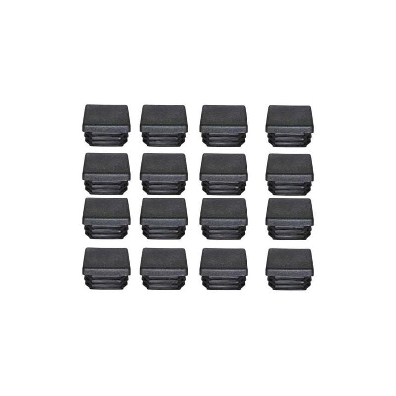 foto del prodotto aiperq tappo terminale in plastica 40x40 mm, tappo terminale in plastica nera, tappi di chiusura per gambe di mobili, trampolino, 16 pezzi