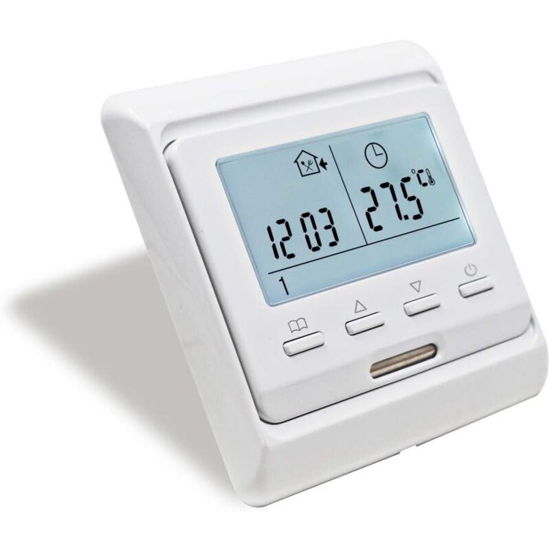 foto del prodotto aiperq termostato ambiente programmabile con sensore 16a per riscaldamento elettrico a pavimento, termostato digitale a pavimento per riscaldamento