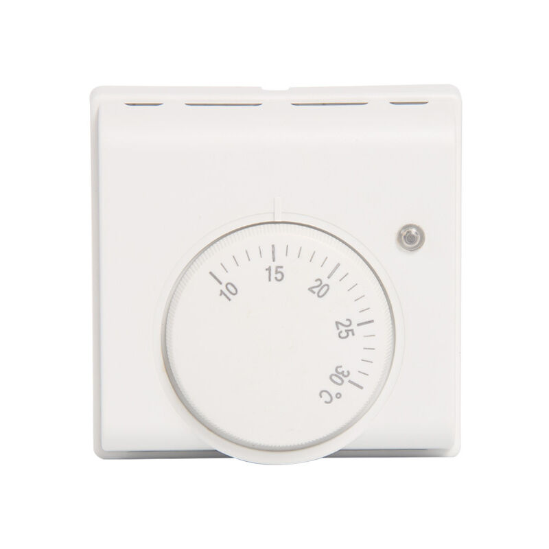 foto del prodotto aiperq termostato ambiente, termostato meccanico 220v, regolatore di temperatura, aria condizionata e riscaldamento a pavimento, riscaldamento a