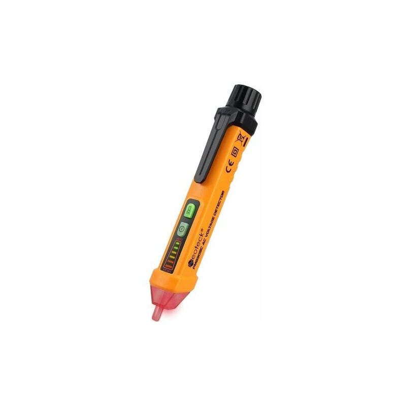 foto del prodotto aiperq tester elettrico, rilevatore di tensione senza contatto 12 1000 v, test filo fase neutro, cicalino sonoro e luminoso, torcia elettrica, ca