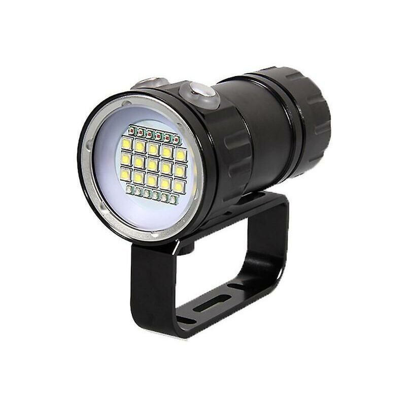 foto del prodotto aiperq torcia elettrica luce subacquea, 180 w 18000 lumen subacquea 80 m luci torcia subacquea impermeabile per attivit subacquee per campeggio
