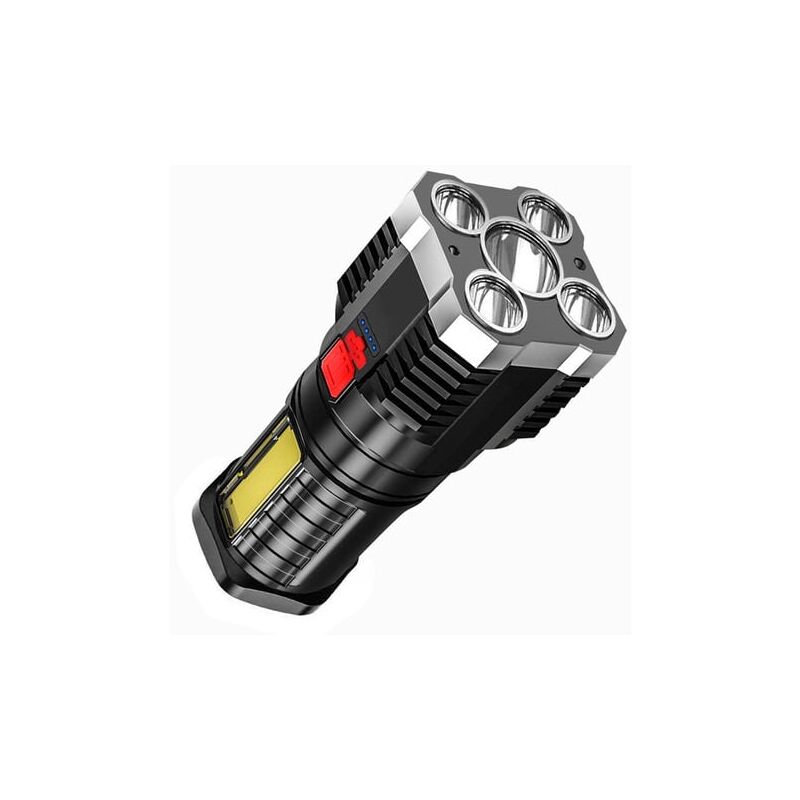 foto del prodotto aiperq torcia led ultra potente torcia led, torcia ricaricabile da 10000 lumen, impermeabile ip65, torcia con zoom regolabile per campeggio,