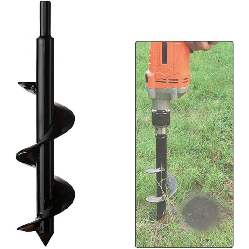foto del prodotto aiperq trivella da giardino, gambo esagonale in acciaio inossidabile, trivella termica, scava buche coltivando in profondit , pratico strumento di